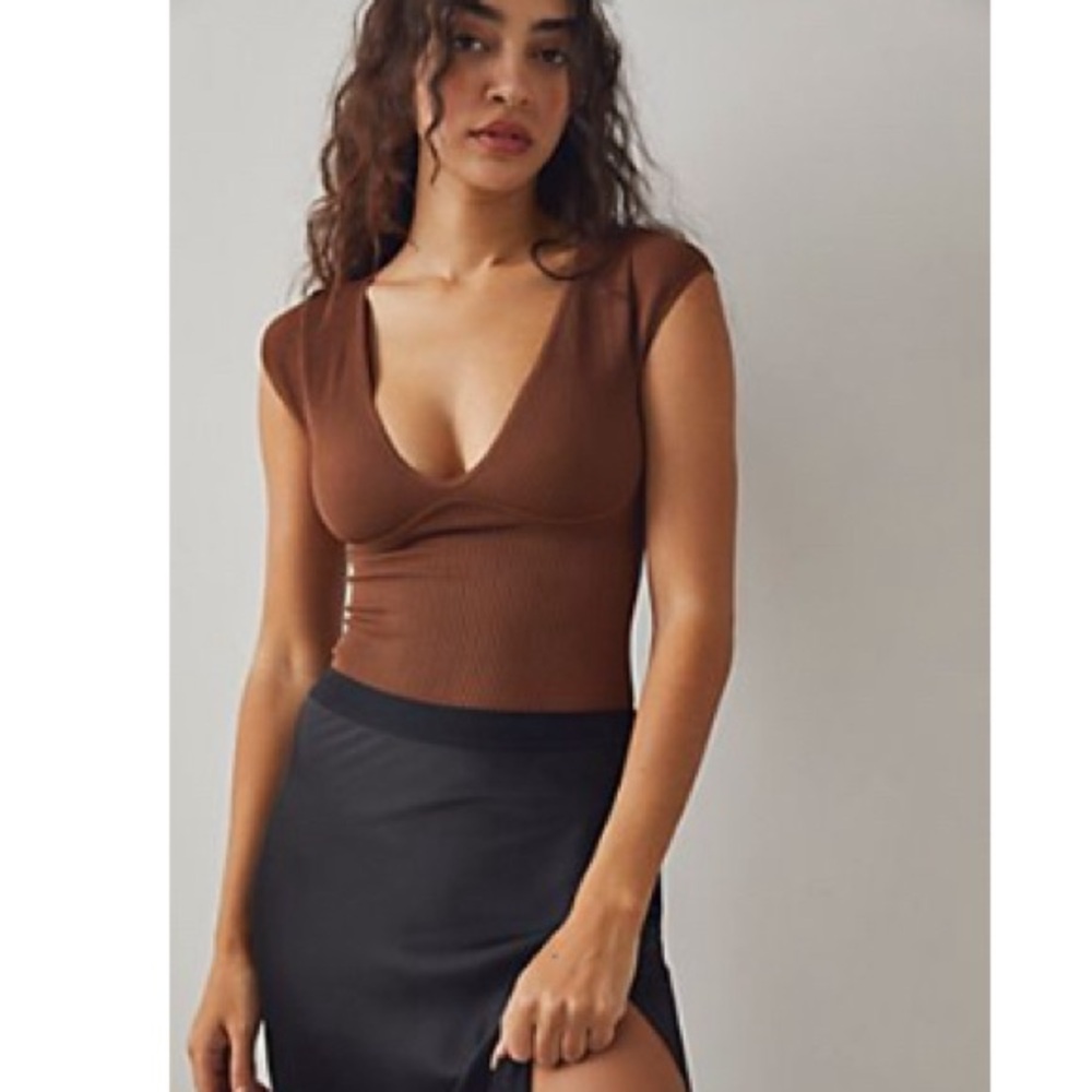 Free People Meg Seamless Bodysuit NWT M/L